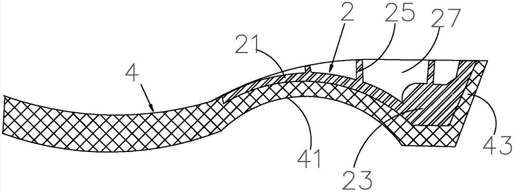 Hidden height increasing sole processing method