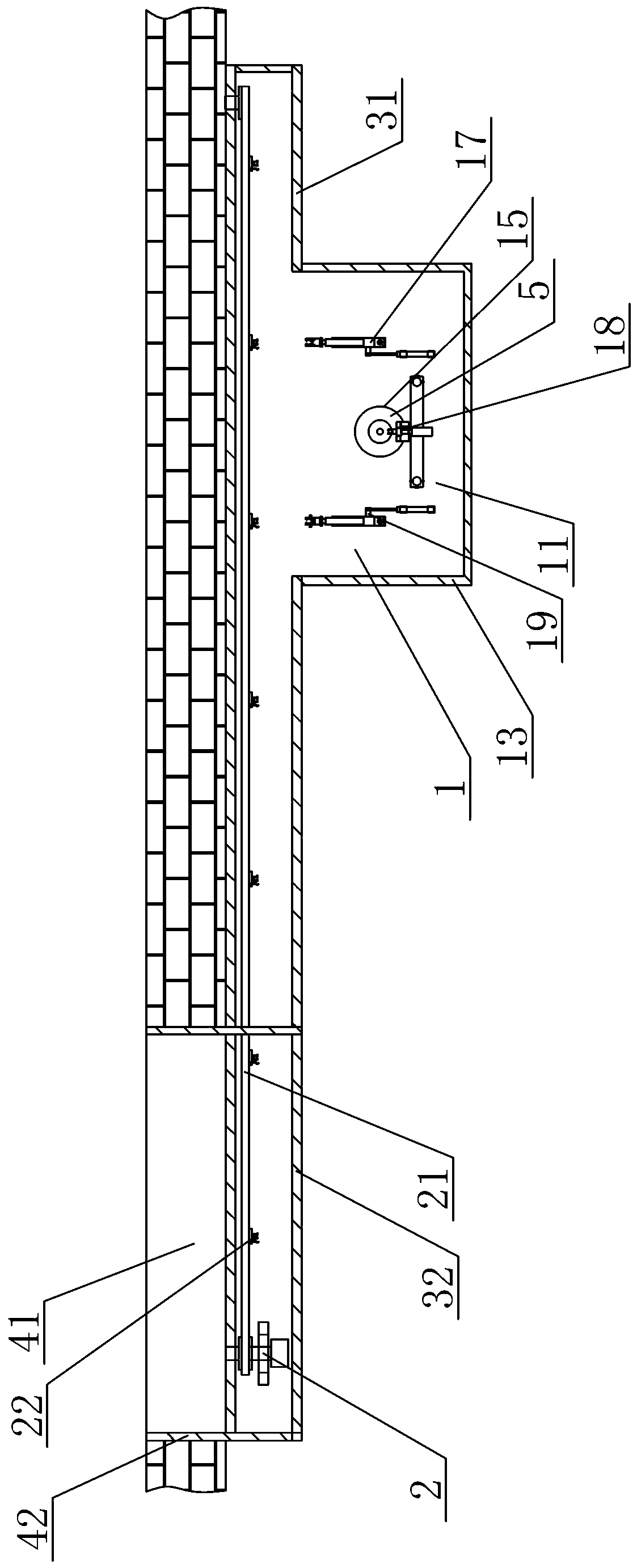 Needle taking device of radiopharmaceutical medicine pumping and delivering device