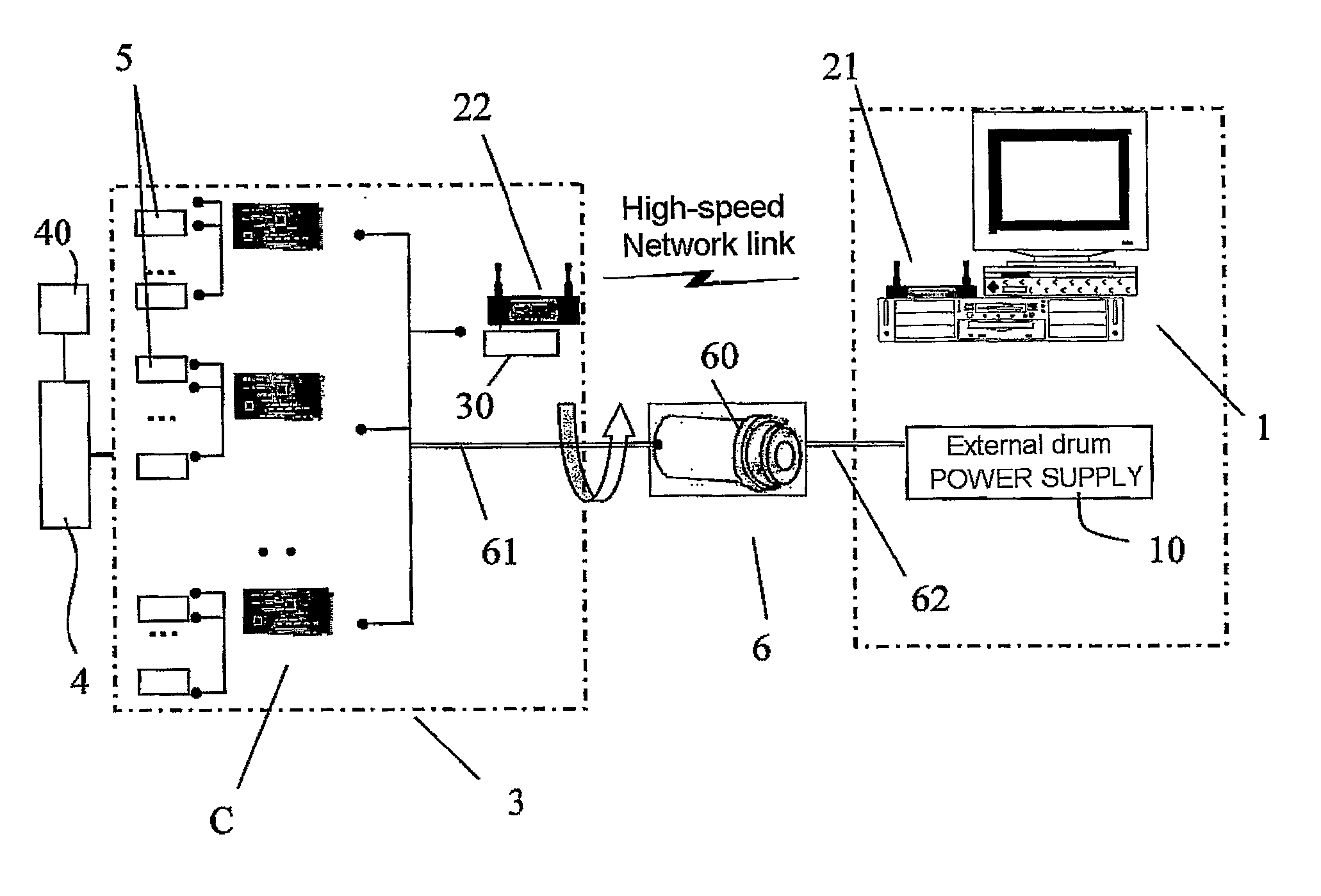 Machine for personalising chip cards at a high processing rate