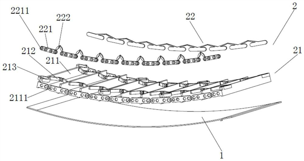 Flexible display module of led display and its assembly process and positioning fixture