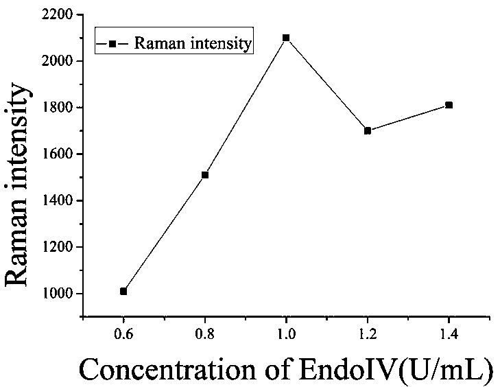 Biosensor for detecting uracil-DNA glycosylase, and preparation method thereof