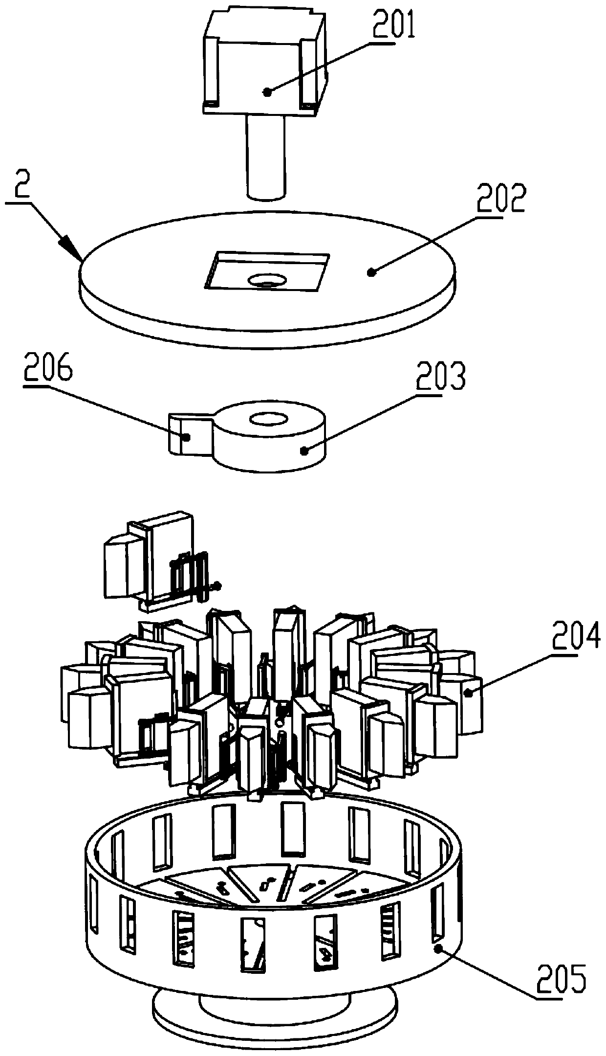 Intermittent adjusting mechanism for automatic machinery production