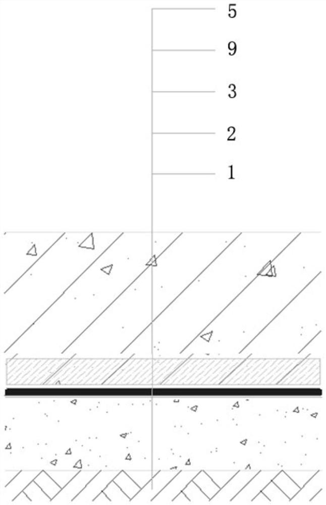 Pre-paving anti-sticking waterproof structure and construction method