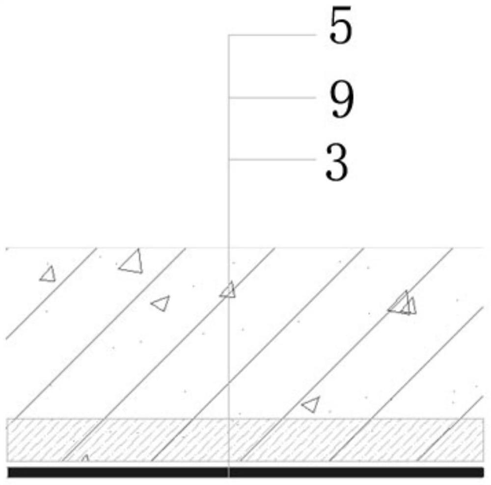 Pre-paving anti-sticking waterproof structure and construction method