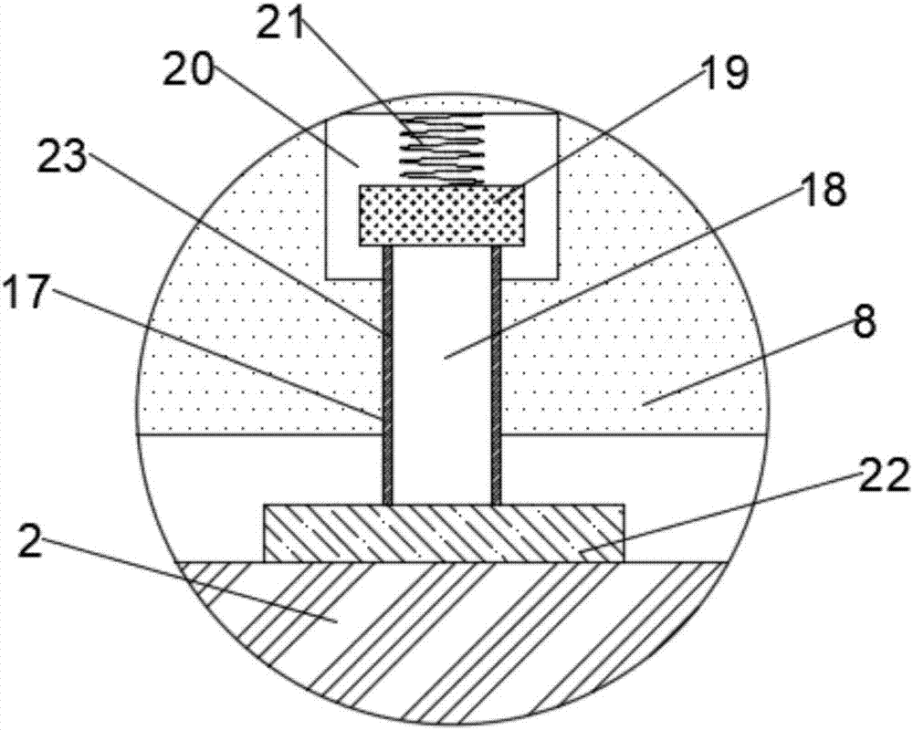 Vibration isolation and sound insulation device of air conditioner compressor