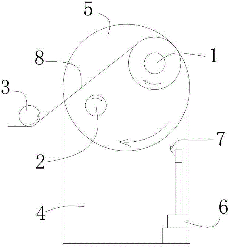 Film wind-up roll device