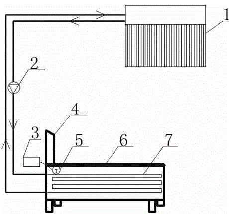 Solar low-temperature radiation device