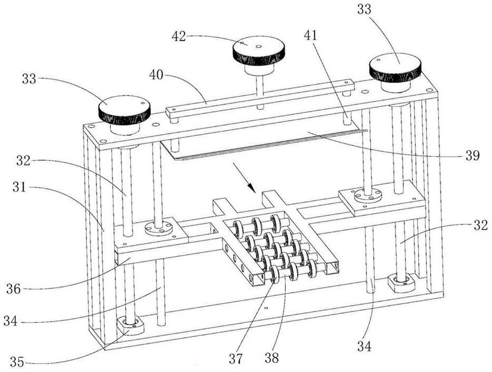 A transport positioning device for transporting flexible strip objects