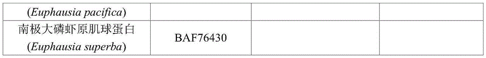 Method for detecting tropomyosin by means of homologous epitope peptide antibody