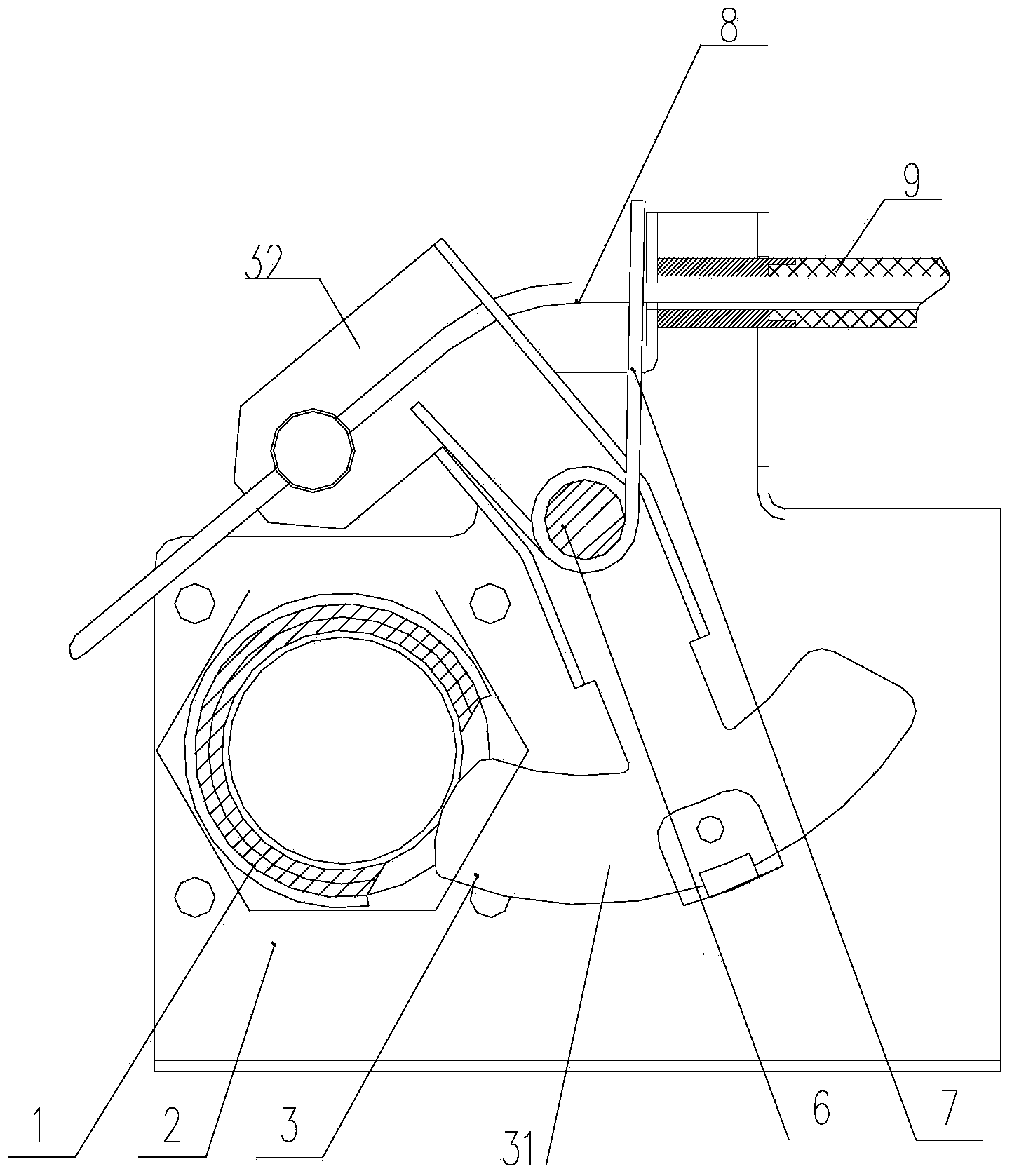 Damper regulator of gas cooker