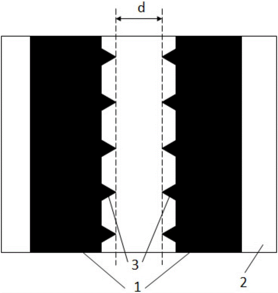 Surface discharge electrode structure capable of lowering discharge voltage