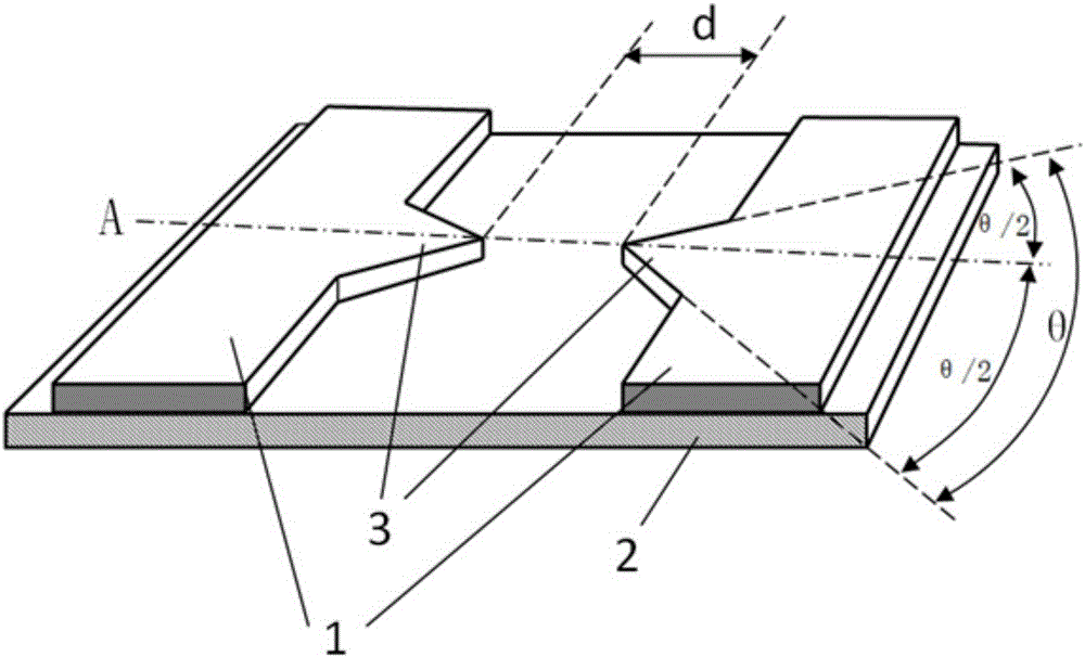 Surface discharge electrode structure capable of lowering discharge voltage