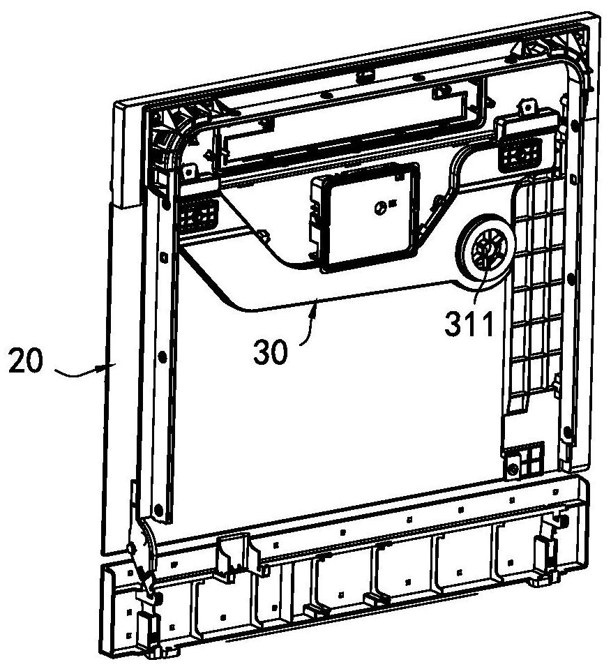 Exhaust assembly for dish-washing machine and dish-washing machine