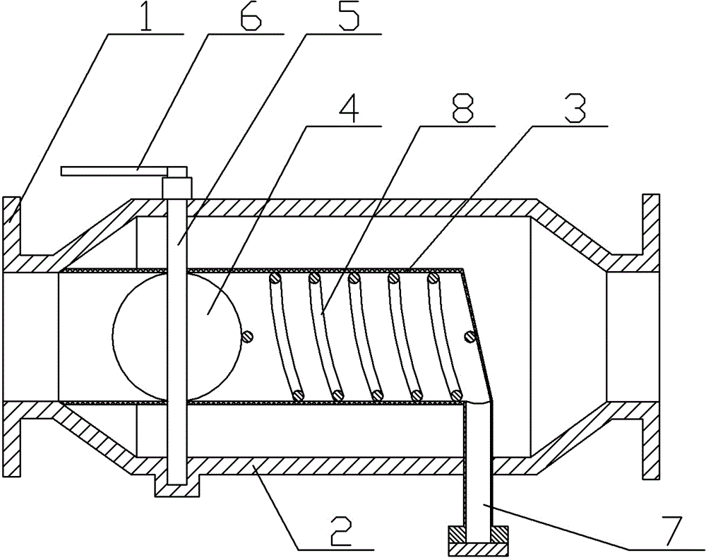 Water-supply pipeline filtering device