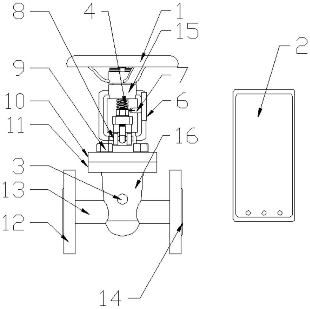 Intelligent identification valve for practical training and examination device