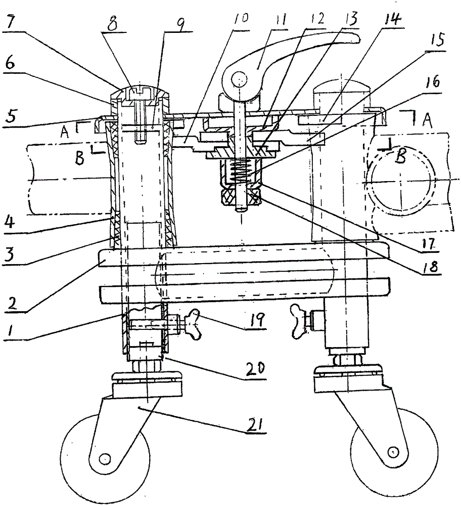 Double-shaft self-locking folding device