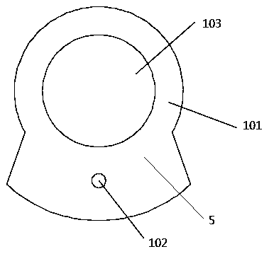 A clamping device for thin plate workpieces with holes