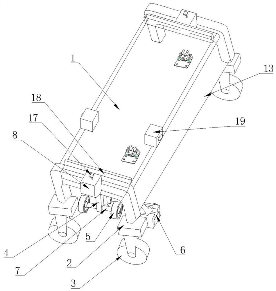 Ultrasonic detection-based automatic scanning frame and its movement method in the pipeline