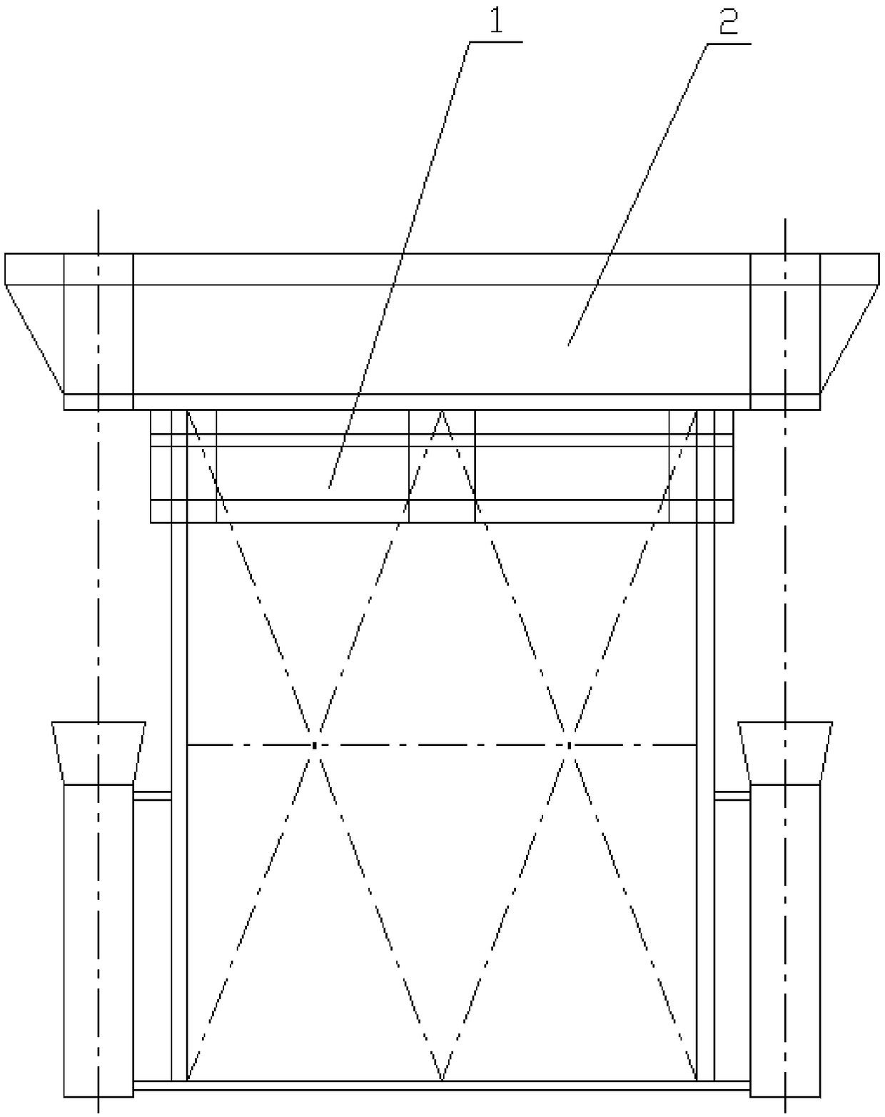 Piling process of conduit frame pile pipes