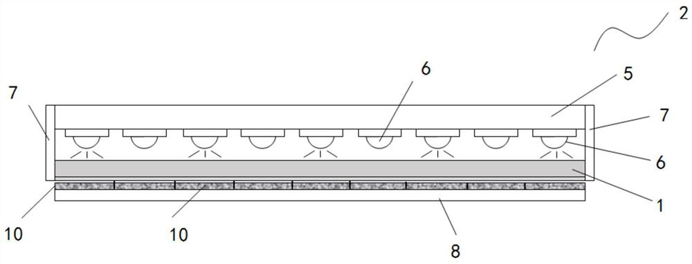 Bionic grasping device for mass transfer of micro-led and its use and manufacturing method