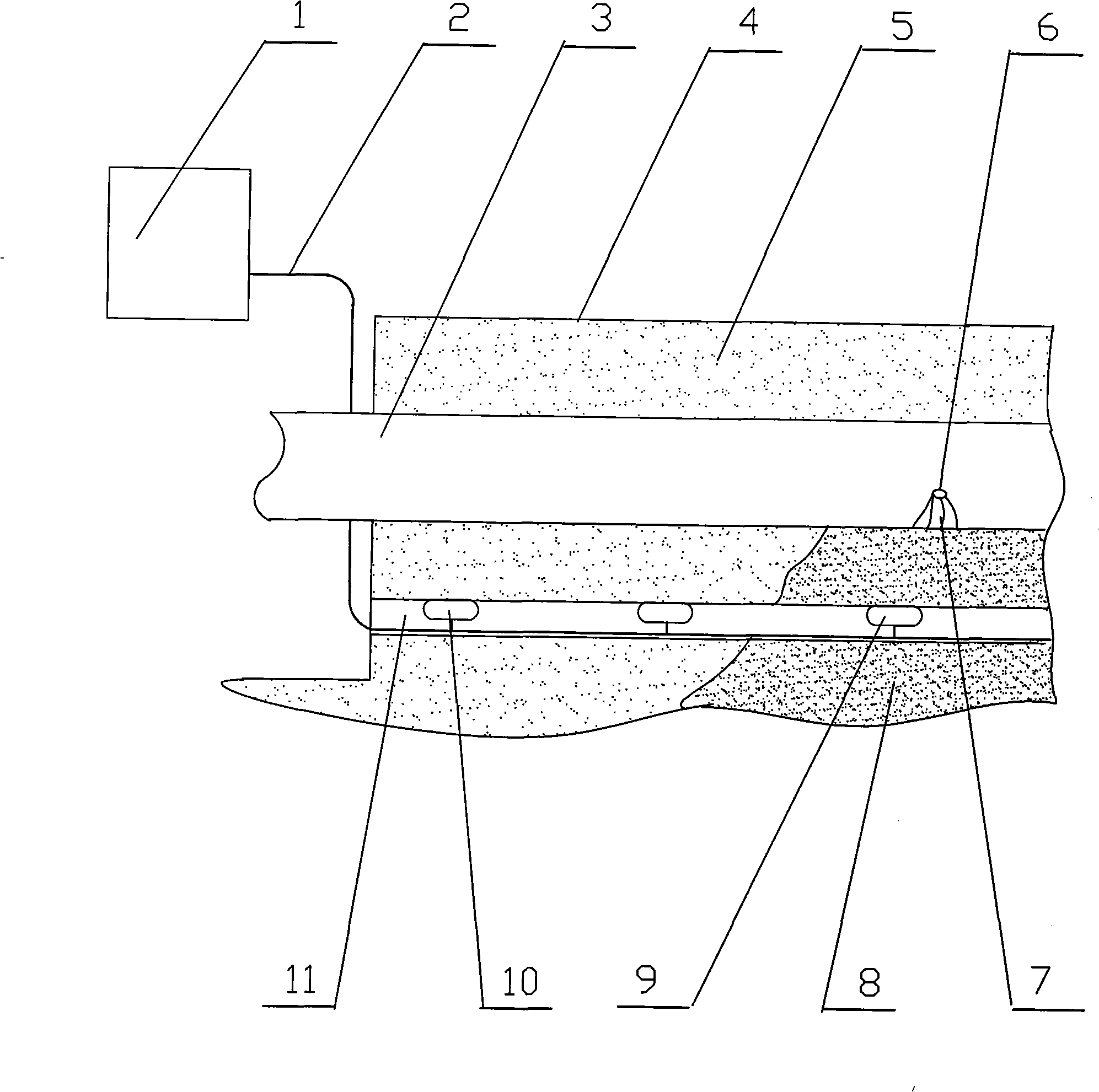 Water leakage heat absorption type pipeline leak detecting method