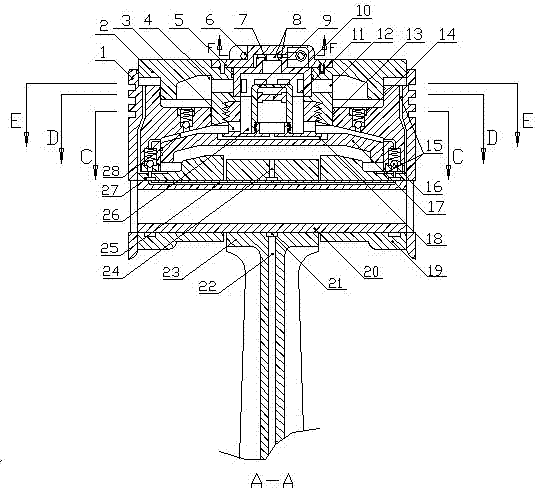 Adaptive variable compression engine piston