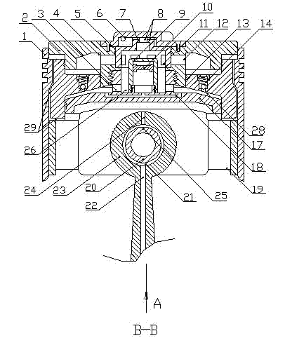 Adaptive variable compression engine piston