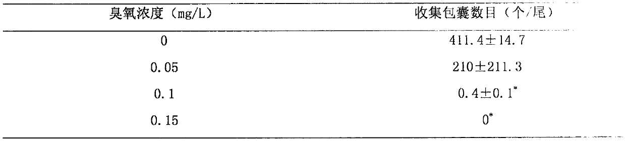 Method for controlling cryptocaryon irritans diseases of fishes by using ozone