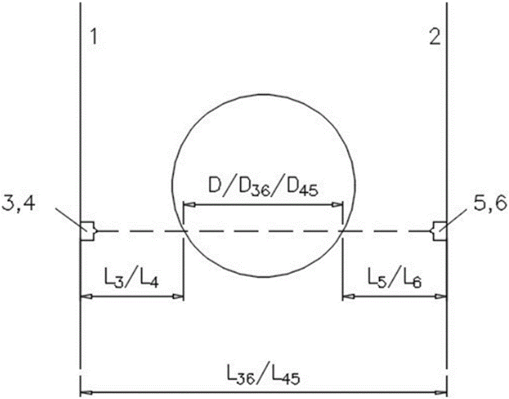 Steel pipe contour online measurement method