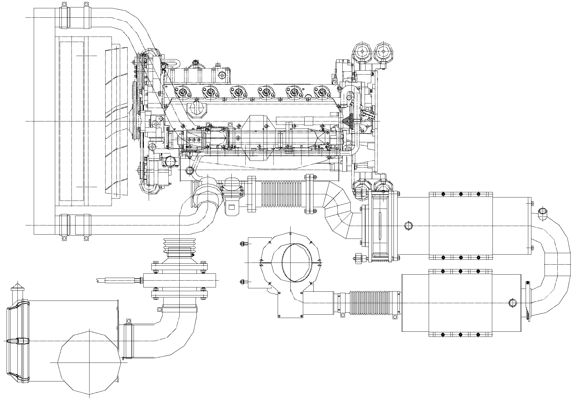 High-power explosion-proof diesel engine