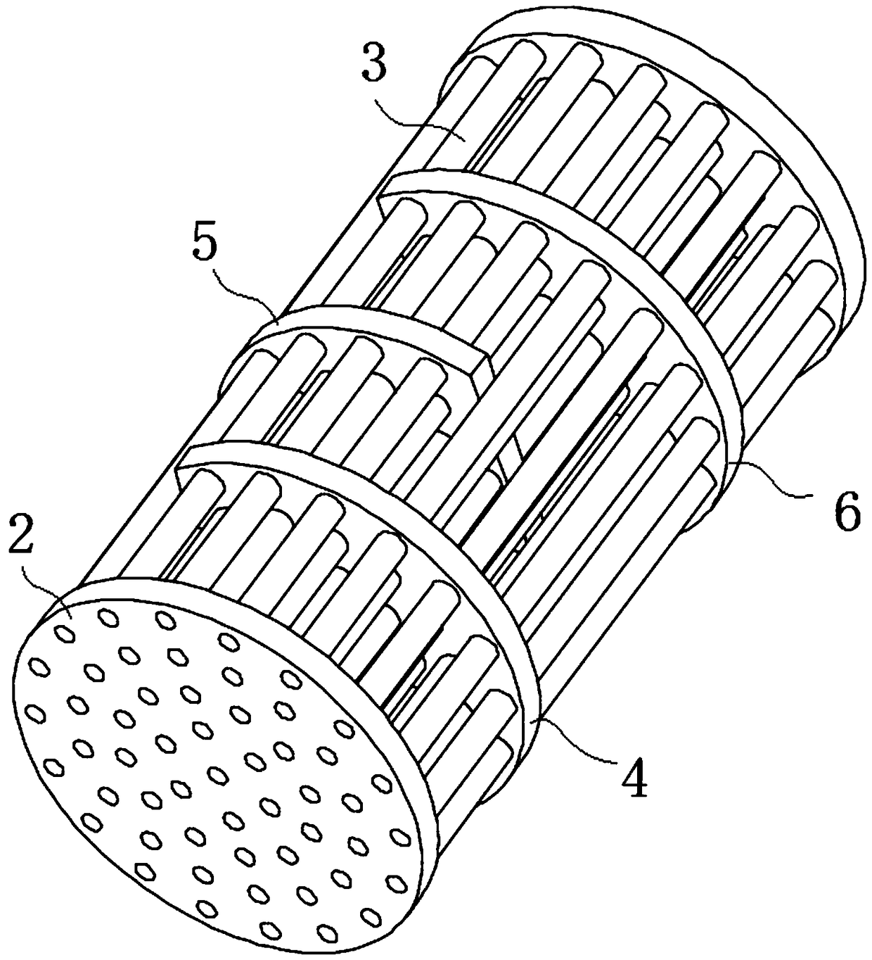 Silicon carbide shell-and-tube heat exchanger with high heat transfer efficiency