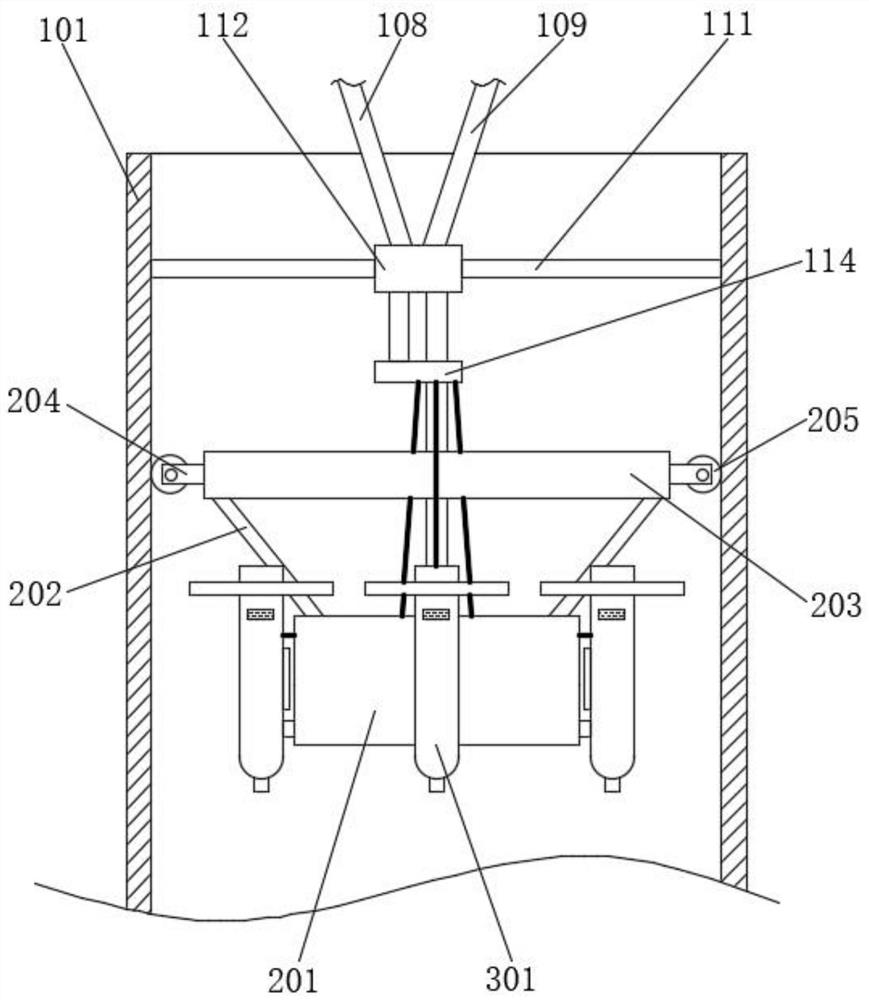 Water quality sampling detection device for environmental monitoring and using method thereof