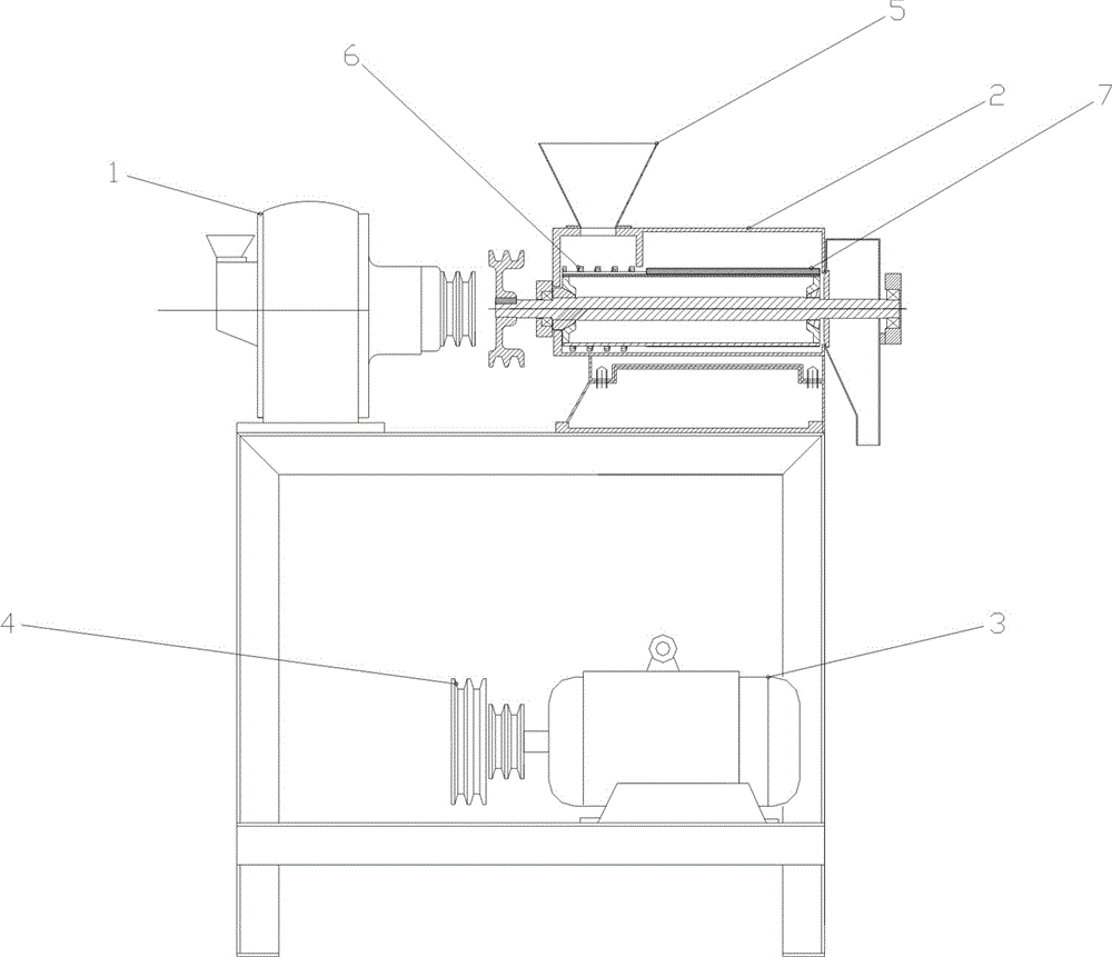 Smashing and rice milling combined machine