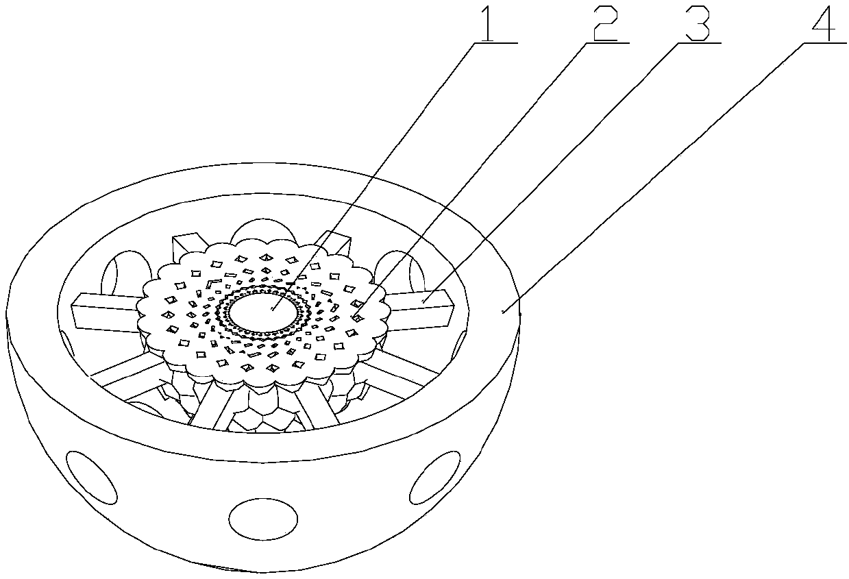 Graphite dust collecting device for ball bed high-temperature gas-cooled reactor