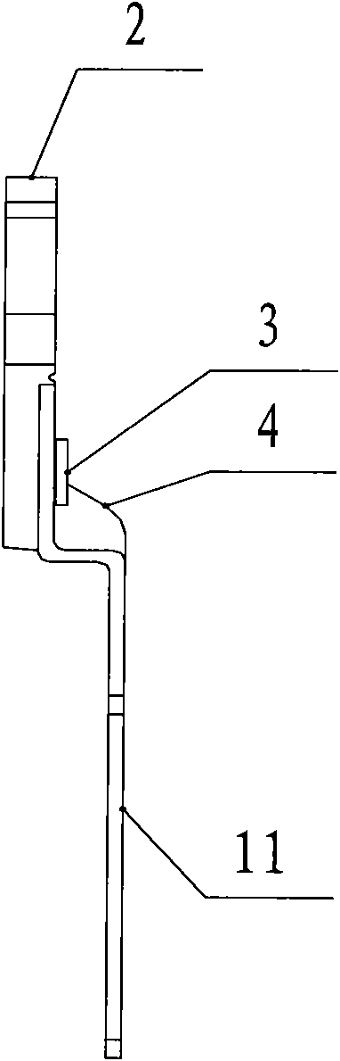 Packaging structure of N substrate diode half bridges with common anodes in TO-220