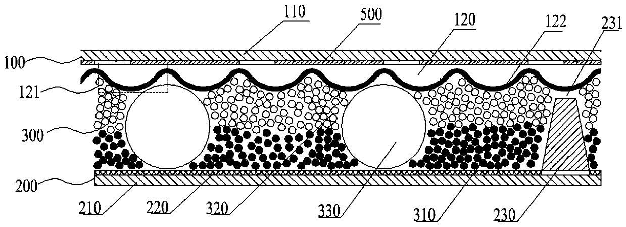 Display module with reflection structure and manufacturing method thereof