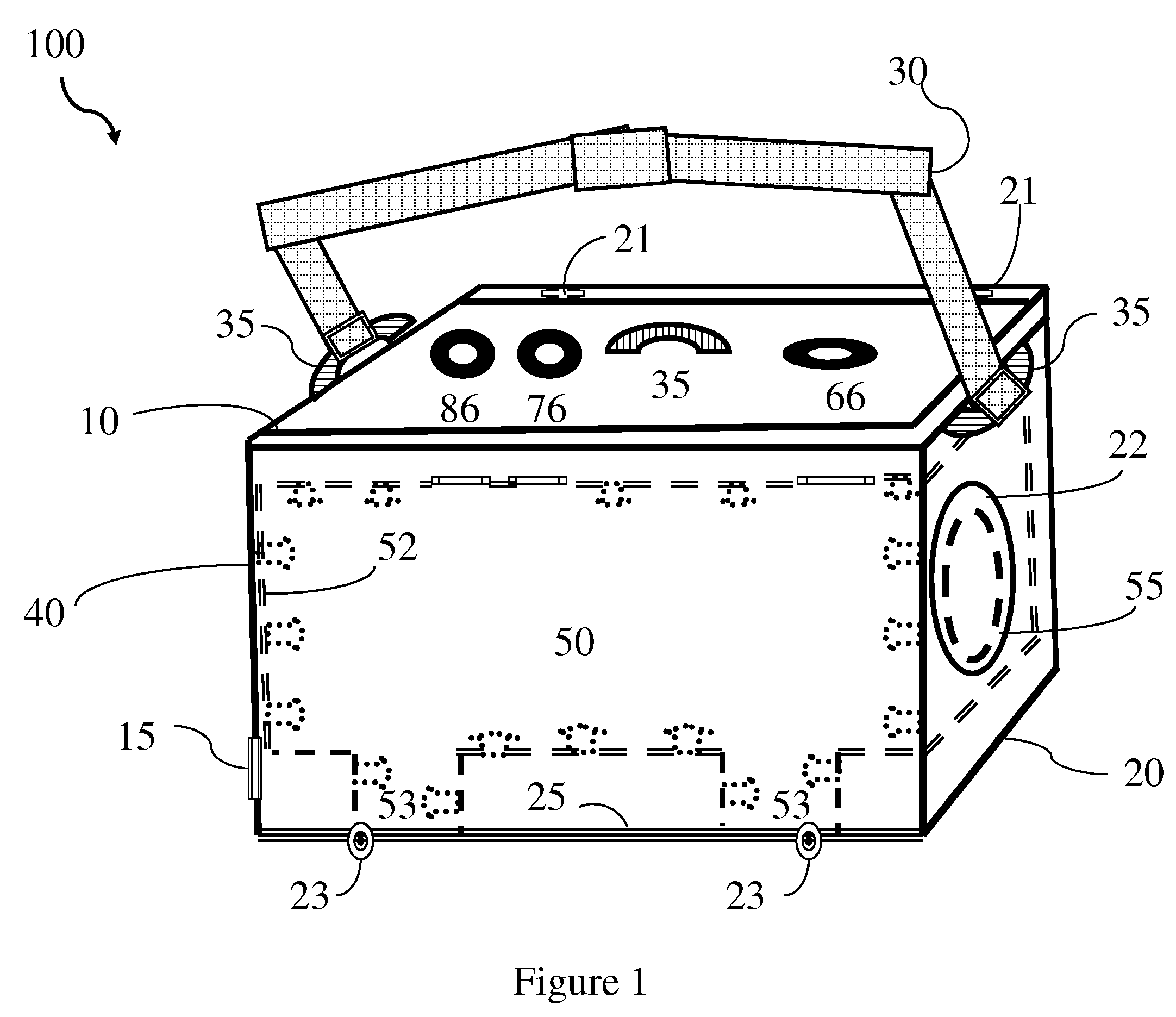 Portable device and process to automatically cleanse and dry pets