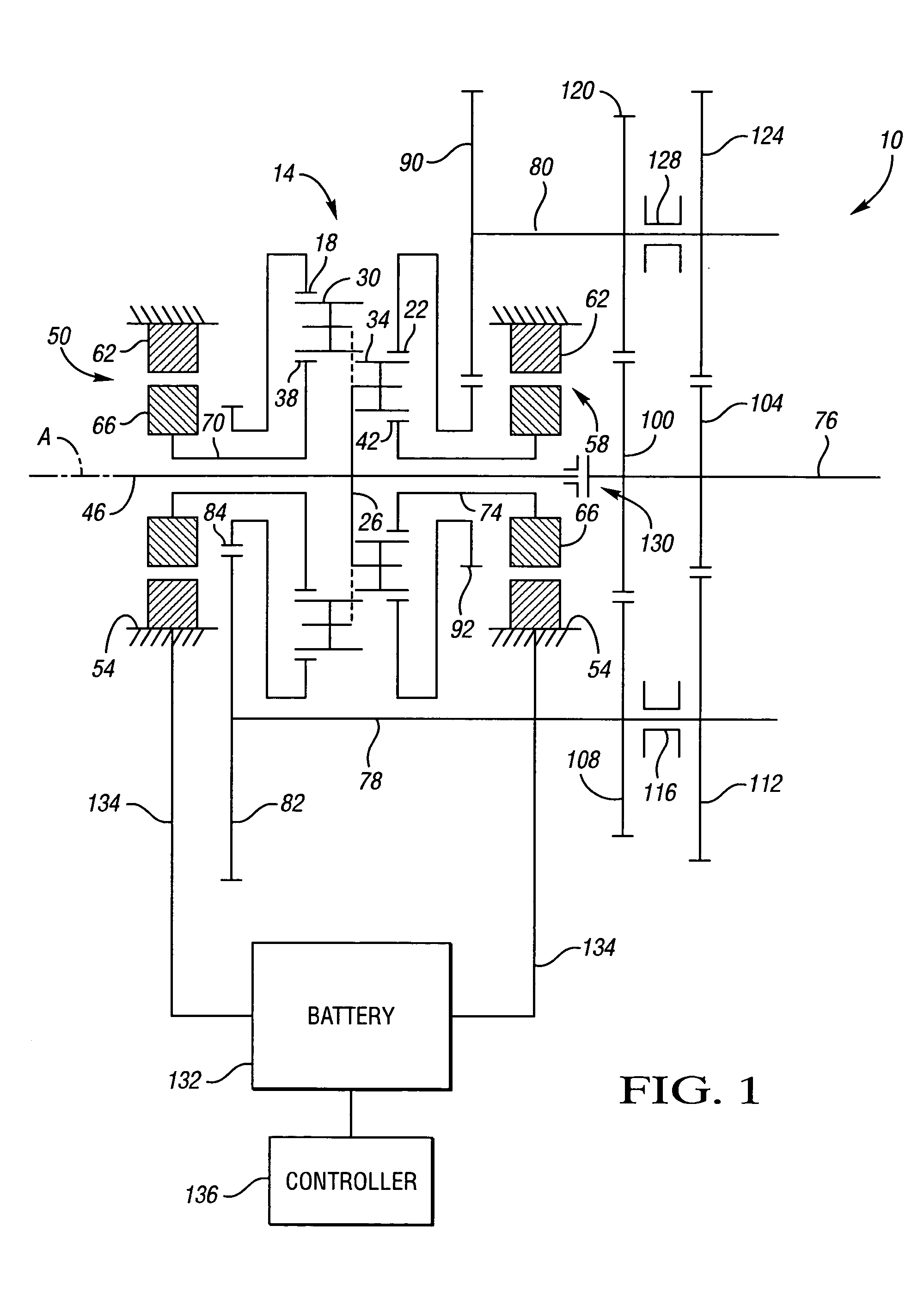 Compound differential dual power path transmission