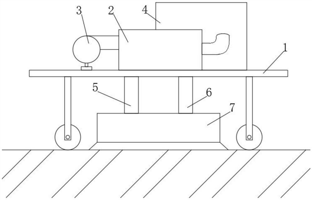 Novel hot air type heating equipment based on old asphalt road surface heat regeneration