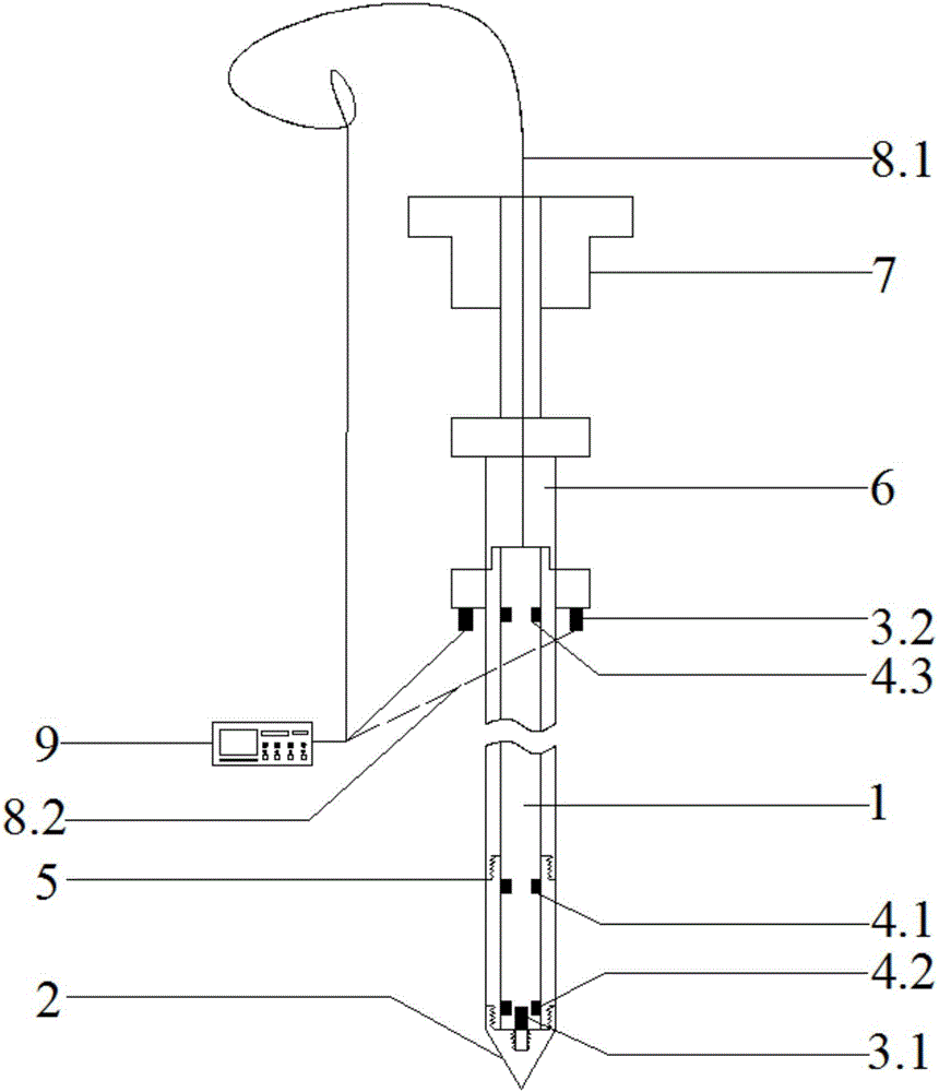 Power penetrometer capable of automatically taking energy correction and dynamic responses into consideration