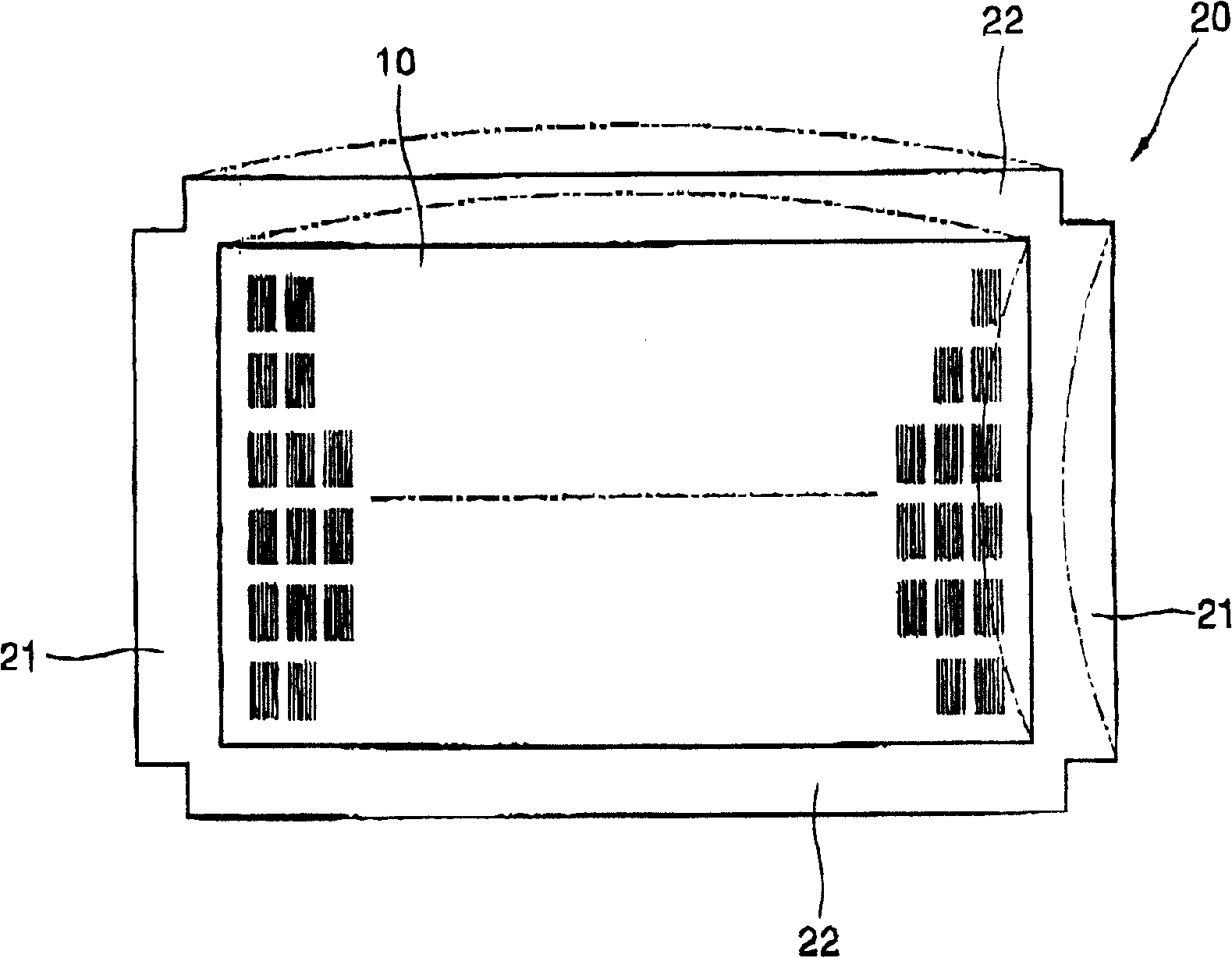 Tension mask assembly for vacuum deposition organic electrofluorescent device film