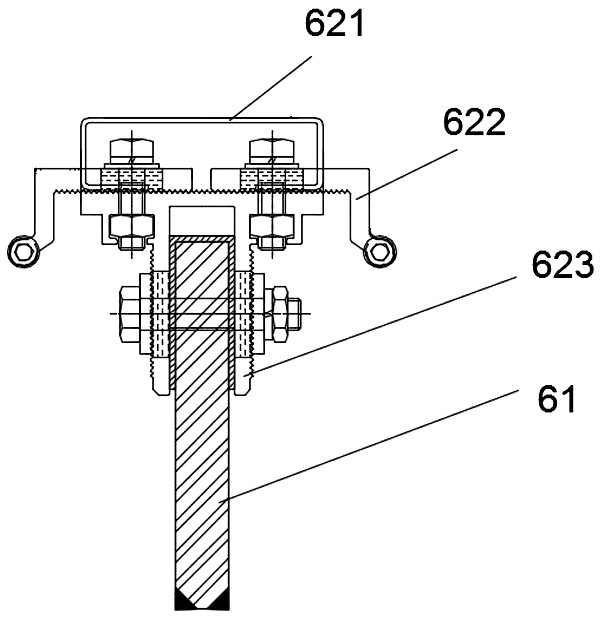 A semi-unitized lighting roof glass curtain wall installation system and its construction method