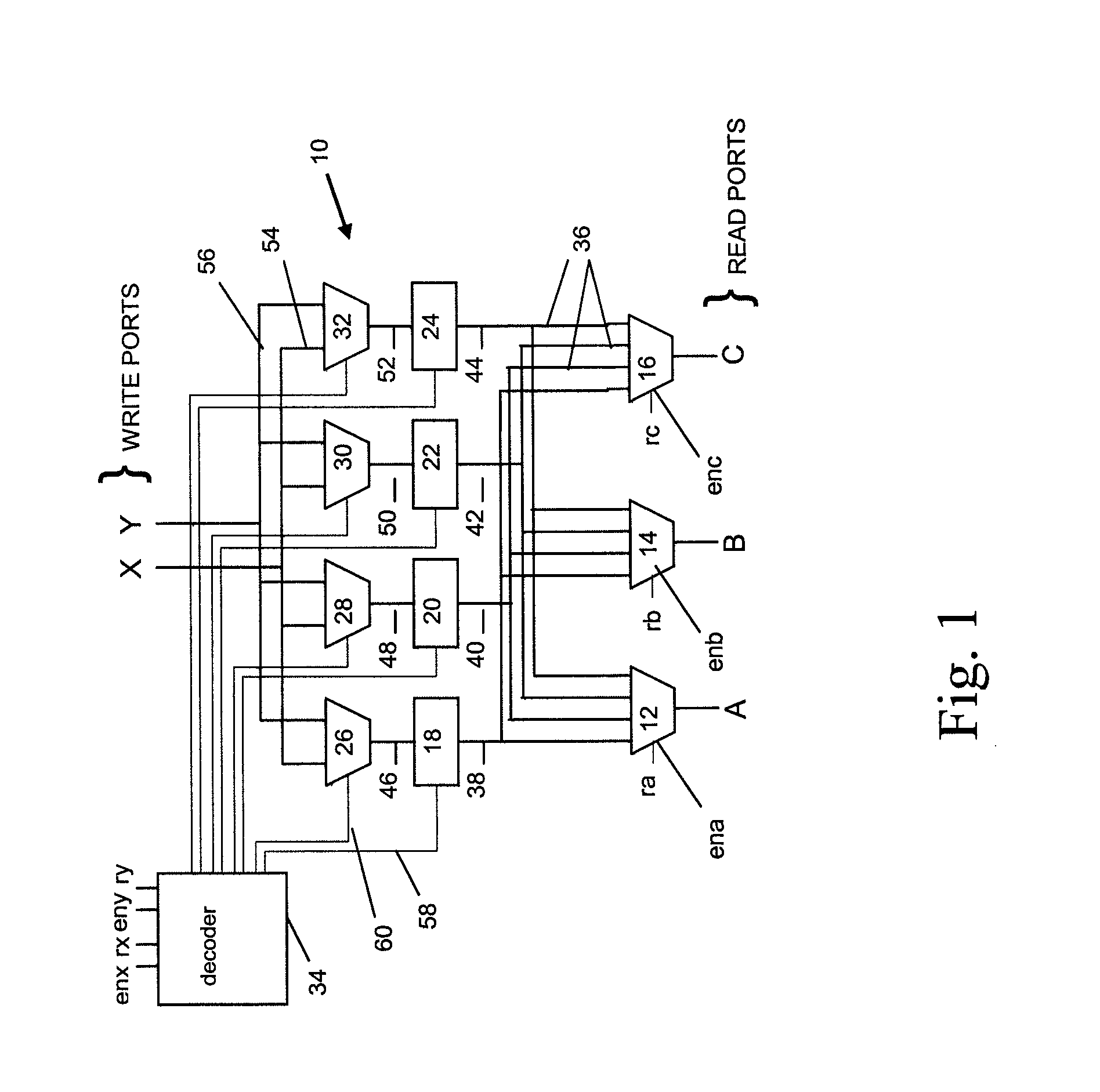 Latch-based implementation of a register file for a multi-threaded processor