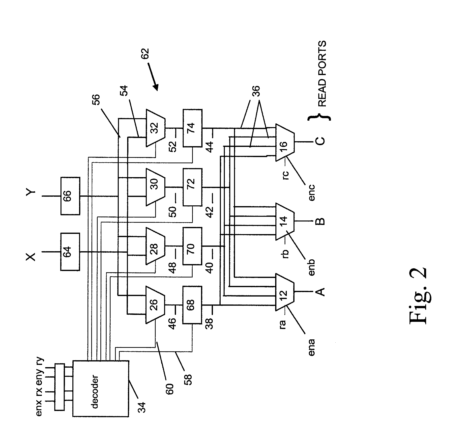 Latch-based implementation of a register file for a multi-threaded processor