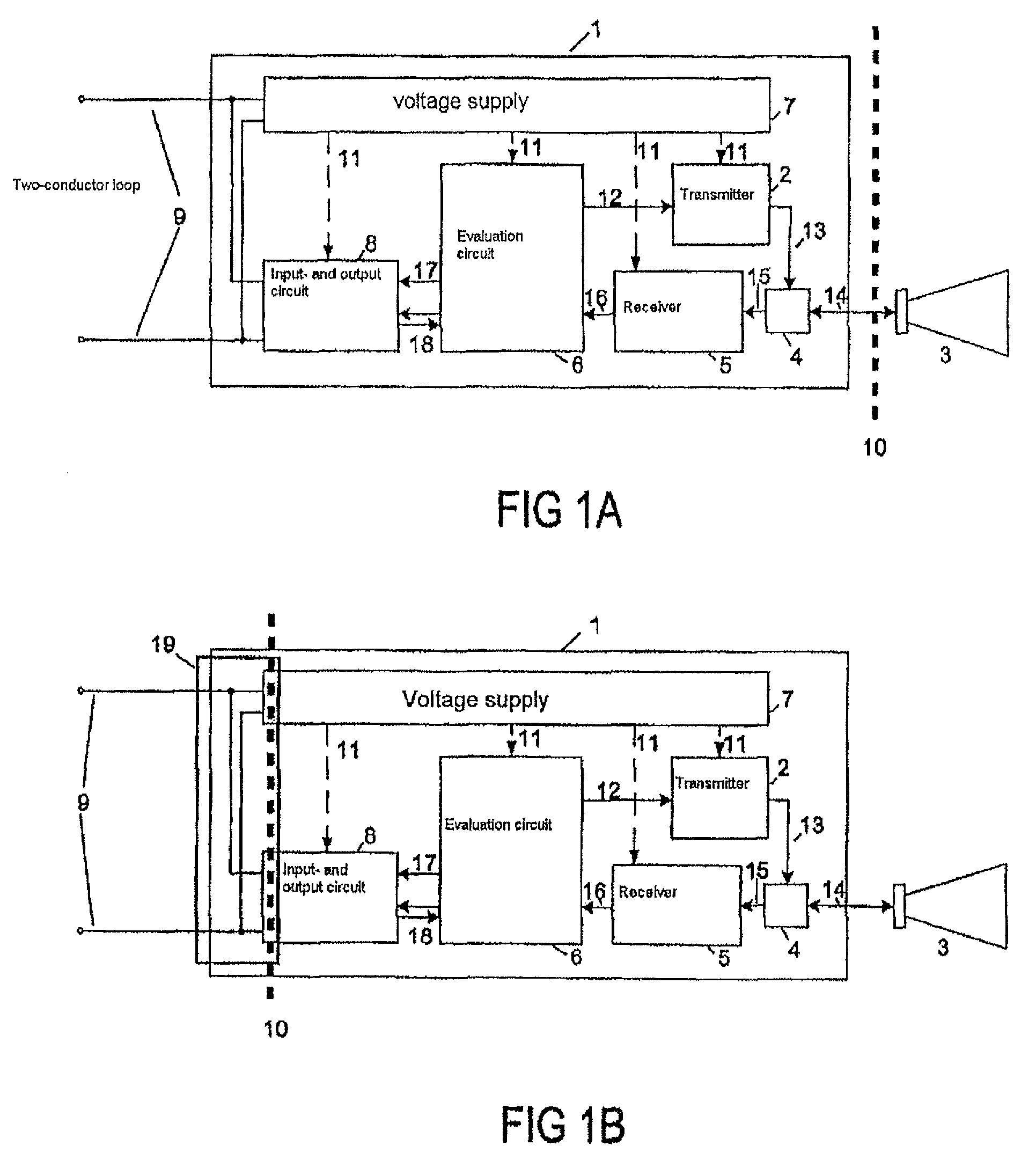 Potential separation for filling level radar