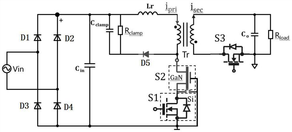 Fast charging circuit based on discrete depletion type GaN device