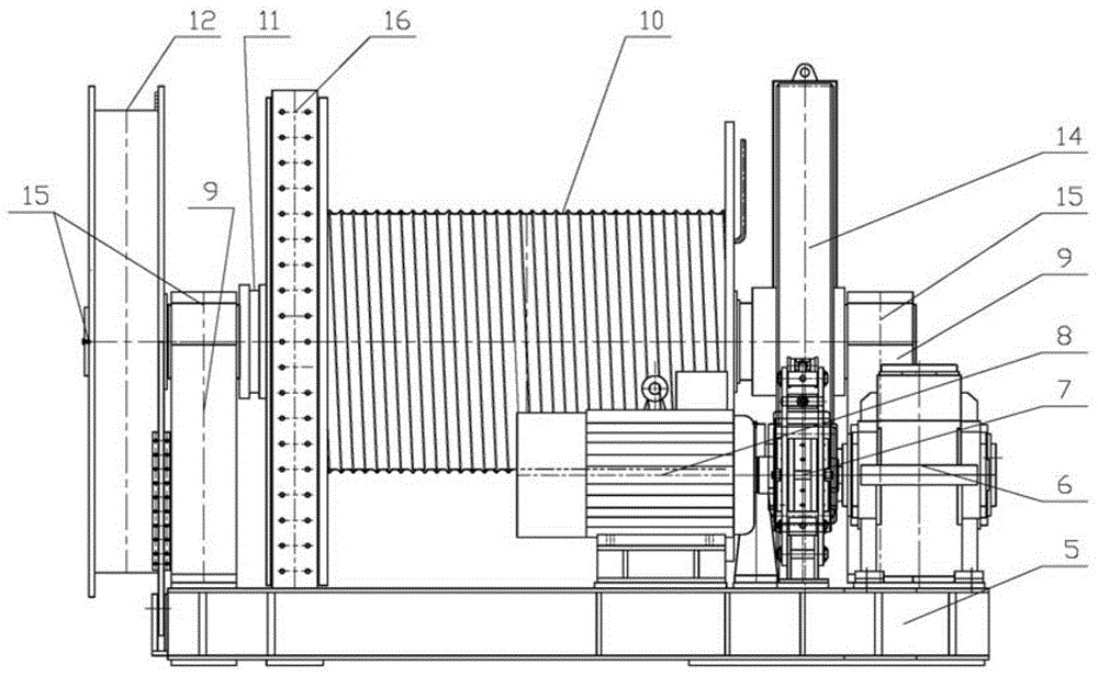 Sinking tube sidesway mooring winch and system