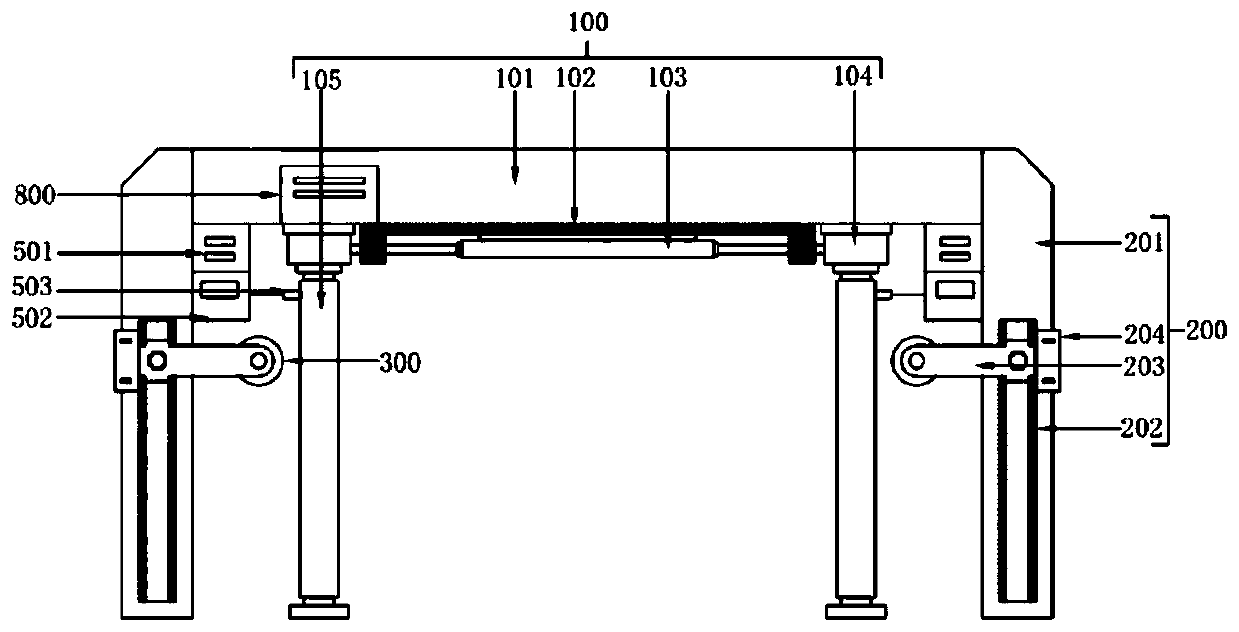 Double-roller type skein fluffing device and method