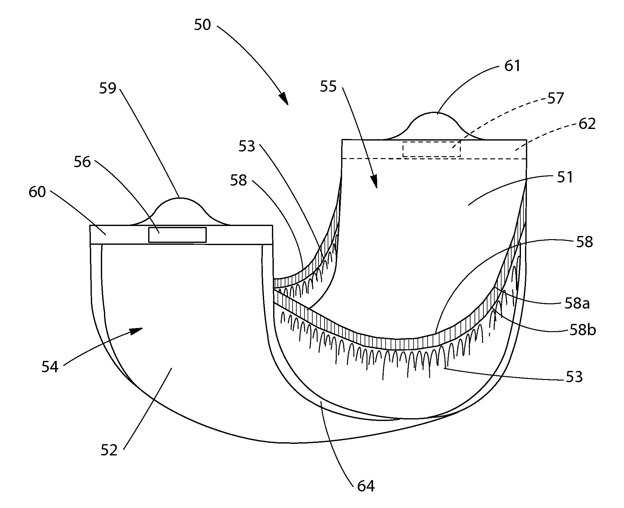 Disposable Absorbent Insert for Two-Piece Wearable Absorbent Article