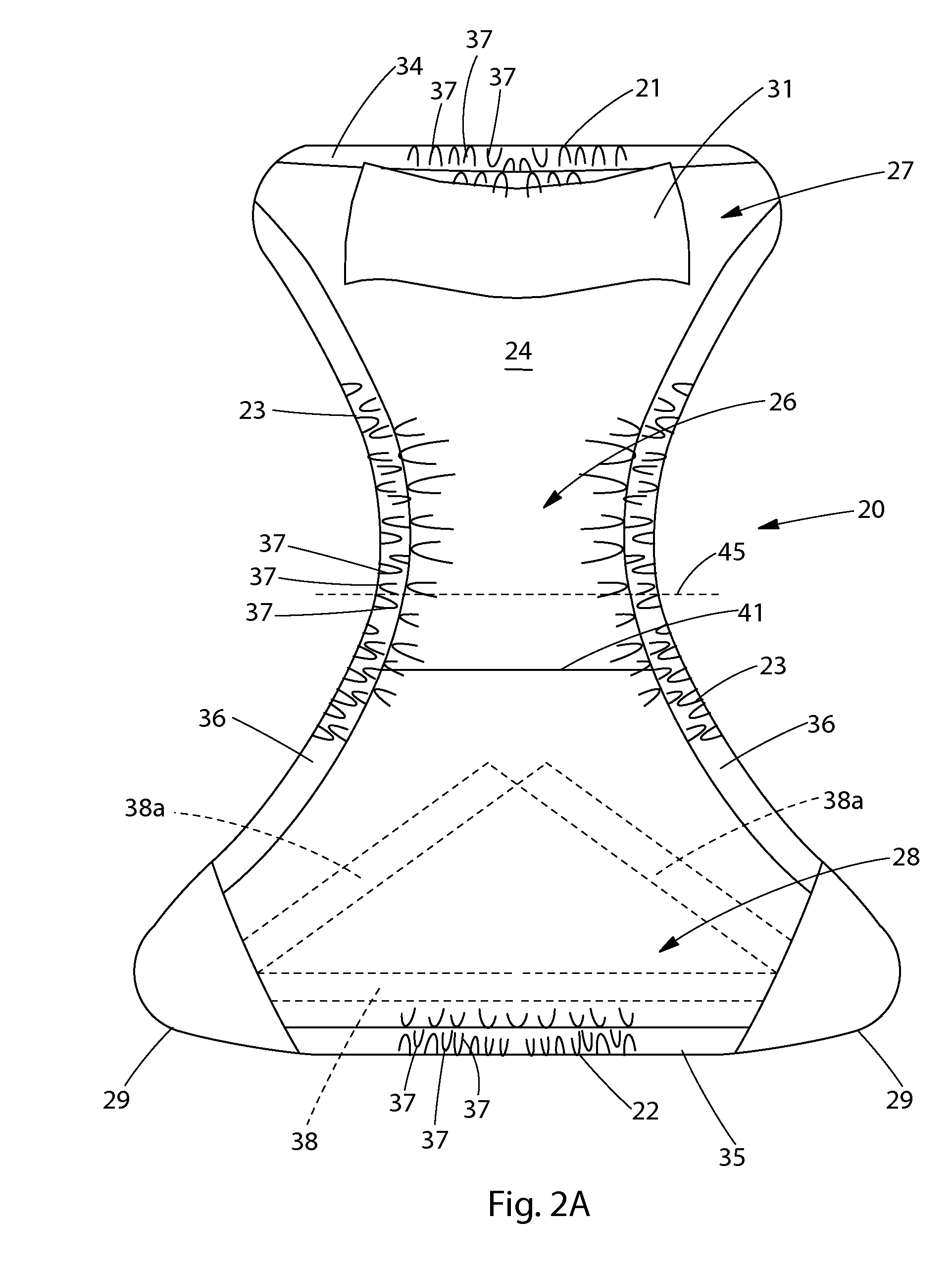 Disposable Absorbent Insert for Two-Piece Wearable Absorbent Article